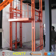 hydraulic crank lift goods guide linear railing elevator platform
